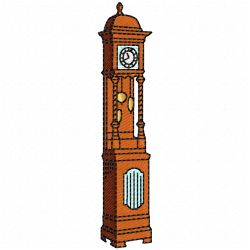 Clock Embroidery Design 5